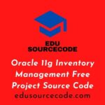 Oracle 11g Inventory Management Free Project Source Code